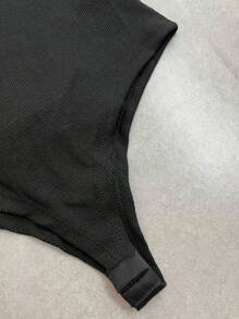 Women Bodysuits - 巧克力棕 - 查看 5
