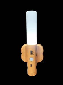 运动传感器灯、便携式 LED 手电筒、北欧风格橱柜灯、家用智能传感器灯 - 木紋色 - 查看 7