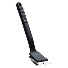 Escova De Aço Inox Para Limpar Grelha Churrasqueira Com Lâmina Raspadora