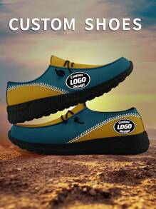 1 par de zapatos tipo mocasín personalizados con el nombre "Jacksonville Baseball", zapatos tipo mocasín personalizados con nombre, mocasines con suela gruesa de E-TPU personalizados con nombre, zapatos tipo mocasín personalizados, mocasines con nombre