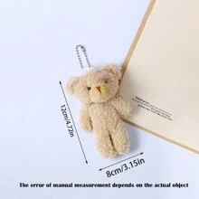 1pc Cute Capybara Plush Doll Pendant With Hanging Chain & Ears For Girls - Light Brown - View 15