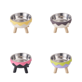 Cat Bowls, Pet Food Water Bowls, Stainless Steel Raised Stand Dog Bowls With Anti-Slip And Anti-Spill