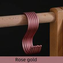 5 件铝合金 S 型挂钩，厨房和浴室多用途 S 型挂钩，轻巧实用，方便拿取物品 - 彩色 - 查看 8