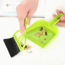 1 套扫帚和簸箕清洁套件，适用于仓鼠和宠物、书桌和键盘清洁塑料刷套装 - 多色 - 查看 6