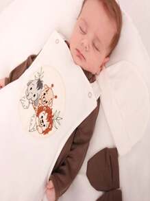 Maternity Outfit For Boy, 5-Piece Forest Overalls, Baby Clothes - 鏽棕色 - 查看 2