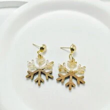 1 对圣诞树木镶嵌亚克力耳环、派对配饰、节日装饰、送给朋友的礼物 - 聖誕耳環 - 查看 9