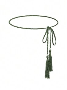 1 pieza Cuerda casual para la cintura de mujer, decoración de cinturón simple y elegante, adecuado para combinar con vestidos largos o camisas en atuendos diarios de verano, escuela, otoño, Halloween