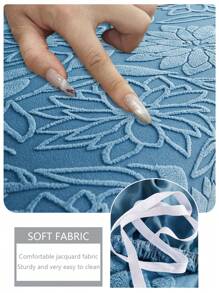 1pc 3D Sofa Cover, Multi-Functional Full Cover Sofa Cover, Solid Color Leaf Design Protective Sofa Cover, Elastic Full Wrap One-Piece Sofa Cover, With 1 Pillow Case Gift