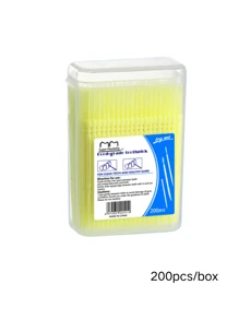 200/400pcs Disposable Household Boxed Toothpicks, Portable Ultra-Fine Double-Ended Toothpick Brushes, Disposable Plastic Toothpicks, Teeth Cleaning Interdental Brushes, Oral Care Toothpicks, Randomly Shipped In Two Packaging Options - Multicolor - View 18