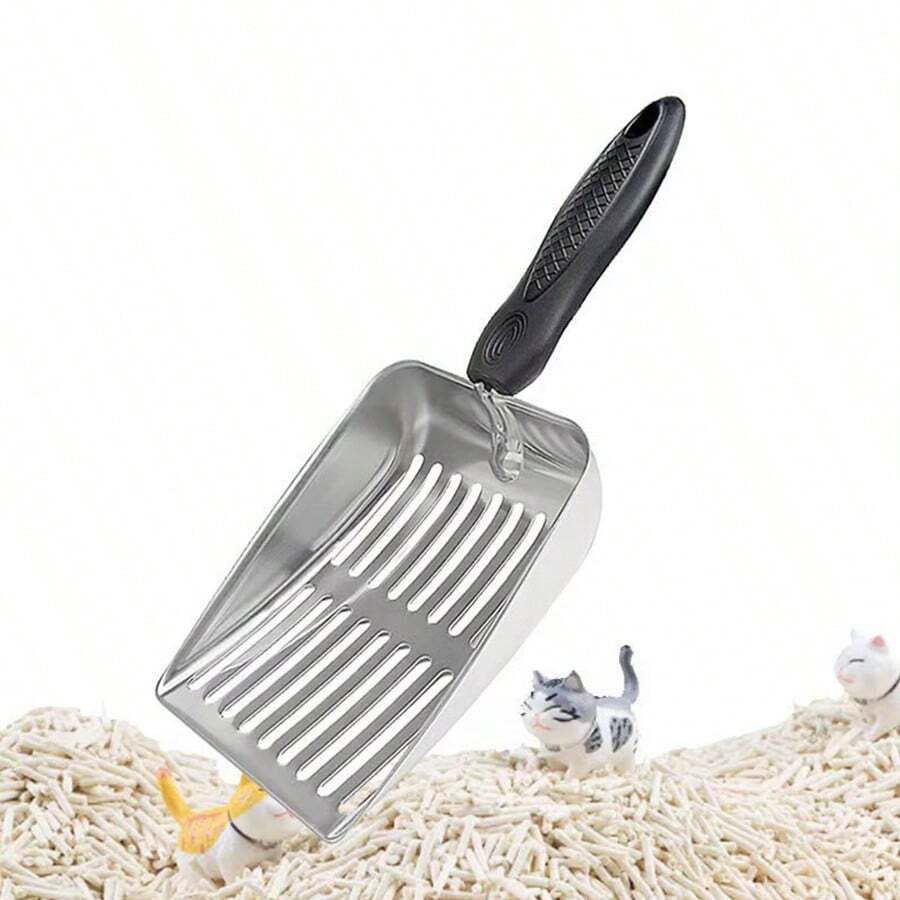 Stainless Steel Large Size Hollow & Easy Clean Cat Litter Scoop, Poop
