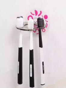 1 Giá để bàn chải đánh răng đơn giản, Giá để bàn chải đánh răng gắn tường trong suốt, Giá để dao cạo, Giá để đồ trong phòng tắm, Thích hợp để cất đồ trong phòng tắm - Nhiều màu - Xem 9