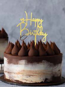 3/10 件生日快乐蛋糕装饰 星形生日蛋糕装饰 生日快乐蛋糕装饰 银色生日快乐蛋糕装饰 - 彩色 - 查看 2