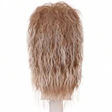 Long Brown Gradient Blonde Wave 80s Wig 70s Halloween Mullet Cosplay Wig For Women - Beige - View 7