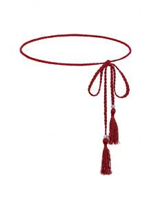 1 pieza Cuerda casual para la cintura de mujer, decoración de cinturón simple y elegante, adecuado para combinar con vestidos largos o camisas en atuendos diarios de verano, escuela, otoño, Halloween