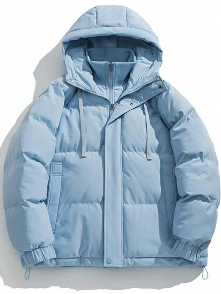 Men's Winter New Solid Color Padded Coat