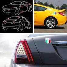 4 Stücke 3D Vereinigte Staaten/Vereinigtes Königreich/Deutschland/Frankreich/Italien/Japan Flagge Aufkleber aus Metall für LKW, Motorrad, Fahrrad, Boot und Fahrzeuge, Fensterdeko im patriotischen Stil (Amerika/Vereinigtes Königreich/Deutschland/Frankreich/Italien/Japan)