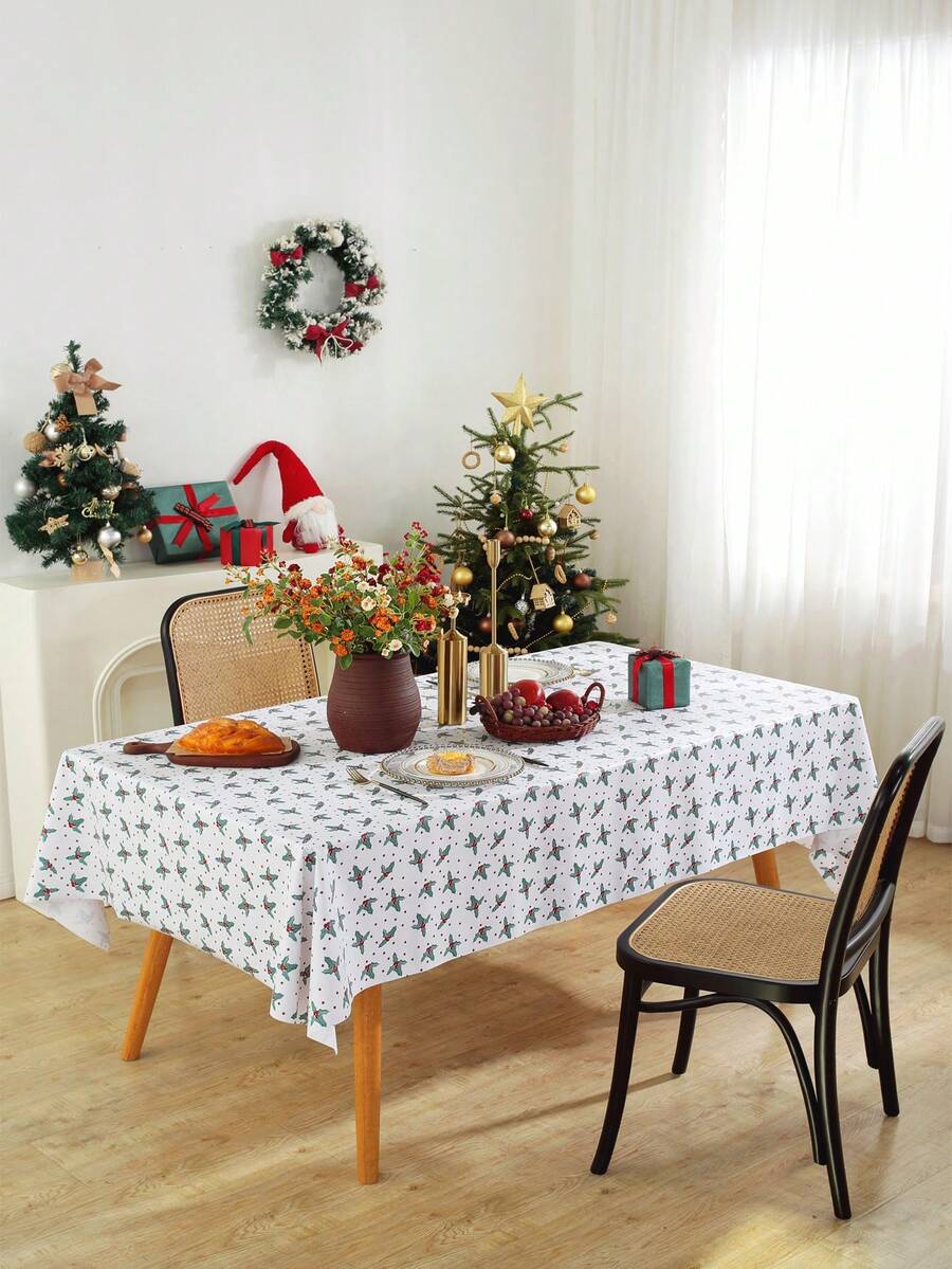 1PC Khăn trải bàn hình chữ nhật Bắc Âu Giáng sinh mới của Châu Âu Mỹ - Nhiều màu - Xem 1