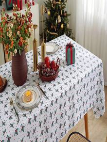 1PC Khăn trải bàn hình chữ nhật Bắc Âu Giáng sinh mới của Châu Âu Mỹ - Nhiều màu - Xem 5