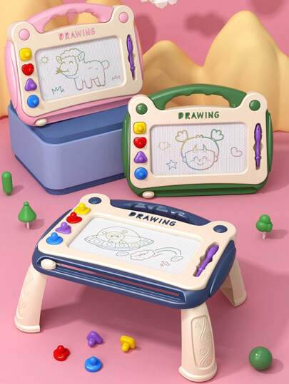 Children's Drawing Toys, Sports Aesthetic Toys, Children's Scribble Drawing Board, Learning And Educational Toys For Boys And Girls, With Magnetic Stamps, Children's Writing Board And Drawing Board Supplies, Birthday Gifts, Halloween Gifts, Christmas Gifts, Back To School (This Product Has Multiple Patterns, Randomly Sent, Some Accessory Colors Are Randomly Distributed, And The Manually Measured Size May Have Slight Deviations)