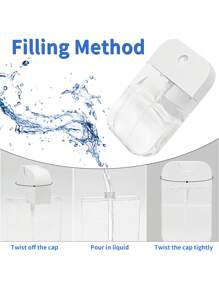 1 lọ nước hoa hình thẻ 50ML có thể nạp lại được kèm lớp bảo vệ bằng silicon, lọ đựng thẻ di động thích hợp khi đi du lịch, có thể đựng toner, nước hoa hồng, cồn, nước rửa tay, v.v. - Nhiều màu - Xem 4