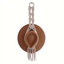1pc 1/2/3 Tầng Giá treo mũ dệt Boho ren hoa, Giá treo mũ gắn tường, Đồ trang trí tua rua thủ công, Nghệ thuật treo tường, Trang trí phòng, Đồ sắp xếp nhà cửa, Thích hợp cho hành lang, Phòng ngủ, Nhà - Nhiều màu - Xem 6
