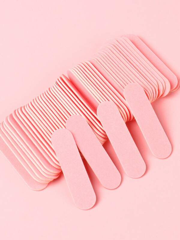 100 piezas Limas de uñas mini rosas, limadores de uñas de doble cara, herramientas de manicura lindas para mujeres, obsequios de fiesta de cumpleaños, decoración de bodas