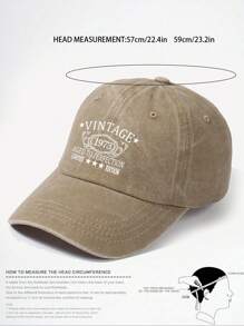 VINTAGE 1973 Printed Baseball Cap Lightweight Adjustable Sports Hat Unisex Washed Distressed Dad Hats For Women Men - Multicolor - View 5