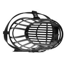 Dog Muzzle S/M/L Pet Muzzle Adjustable Strap Walking Safety LR-0093 - màu đen - Xem 7