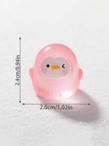 1PC Micro Landscape Cartoon Cute Hair Glow-In-The-Dark Penguin Decoration Resin Ornaments Christmas Decorations Car Accessories Room Accessories DIY Decorations Accessories Desktop Birthday - Multicolor - View 14