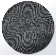 KIT 6 Or 4 Round Table Rests 37.5cm Decorative Placemat For Kitchen Sophisticated And Elegant - 黑色 - 查看 2