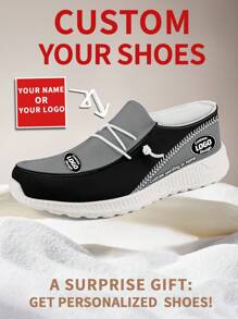 1 Pair Las Vegas Baseball Name Custom Loafer Shoes, Personalized Name Loafer Shoes, Custom Name Thick Sole Loafers Of E-TPU, Personalized Loafer Shoes, Name Loafers, Personalized Loafer Shoes For Women And Men, Unique Loafer Shoes. - White - View 1