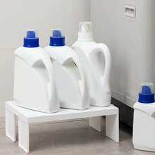 1 件可堆叠塑料浴室用品收纳架，多功能分层整理架，多功能橱柜收纳架，可拆卸浴室排水分层架，适合家庭和宿舍使用，浴室配件 - 彩色 - 查看 9