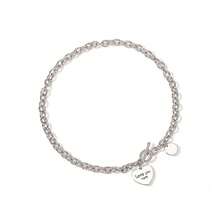 Dây chuyền xương quai xanh phong cách Punk, Dây chuyền dày, Vòng cổ chữ hình trái tim, Người nổi tiếng trên Internet, Thời trang đường phố, Nhảy nhót, Disco, Vòng cổ choker, Vòng cổ - Bạc - Xem 7