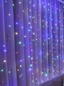 3x3 Mts Decorative Curtains 300 LED Light Series With 8 Modes USB Control - Multicolor - View 1