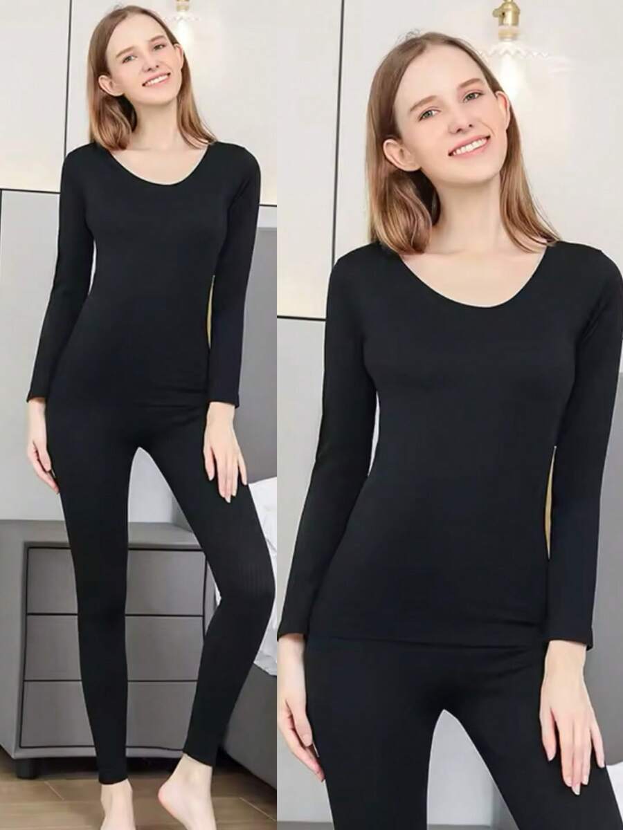 Thermal Set In Colours S/M - Black - View 1