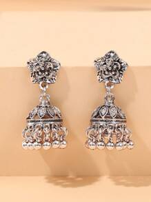 3pairs Round Ball Tassel Earrings Drop Earrings