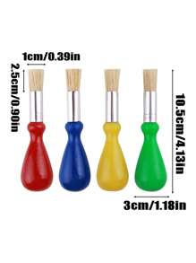 2-6 pièces de couleurs aléatoires créatives, pinceau de peinture à l'huile en forme de goutte d'eau en plastique, outil de peinture artistique pour étudiant, petit cadeau, graffiti de peinture DIY, pinceau de peinture murale, set de pinceaux à peinture acrylique multifonctions pour la rentrée scolaire, fournitures scolaires