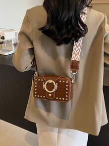 Túi đeo vai thời trang mới phong cách retro giản dị sang trọng - màu nâu - Xem 1