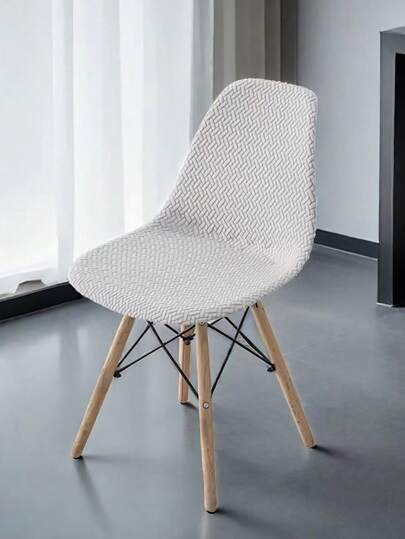 1pc/2pcs/4pcs Abstract Plaid Pattern Chair Cover, Full Wrap Around Stretch Dining Chair Slipcover, Universal Home Decor, All Season, Wear-Resistant Anti-Fouling Anti-Cat Scratch, Thickened, Dustproof, High Elasticity