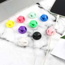 1 cái/3 cái/5 cái Dụng cụ sắp xếp cáp để bàn, Cuộn dây, Dụng cụ cố định cáp USB, Giá đỡ cáp chuột (Màu sắc ngẫu nhiên) - Màu ngẫu nhiên - Xem 4