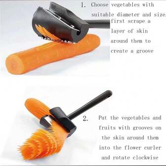 1pc Stainless Steel Creative Spiral Slicer Vegetable Cutter, Cucumber Carrot Decorative Shredder