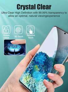 3 件装隐私屏幕保护膜，适用于三星 Galaxy A14 5G/A15/A23/A34/A35/A54/S23 FE/A55/S24 FE/S24/S25，易于安装，高清，钢化玻璃防偷窥，无气泡，隐私玻璃膜，防指纹生日礼物，家人，朋友防窥，手机屏幕保护膜，手机配件防水防震防摔防摔防刮全覆盖 - 黑色 - 查看 7