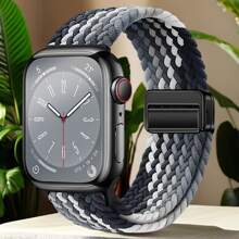 1 件 18mm20mm22mm 编织磁环兼容 Sam Galaxy Watch 7/6/5/4 40mm44m/6 Classic 43mm 47mm/Active 2/Gear S3 Classic/HW GT5/GT4 41mm 46mm/GT2/GT 3 42mm 46mm/HW Watch 4 Pro/Watch GT 5 Pro 表带，磁性编织环兼容 表带 Series11 44mm - 黑巧色 - 查看 3