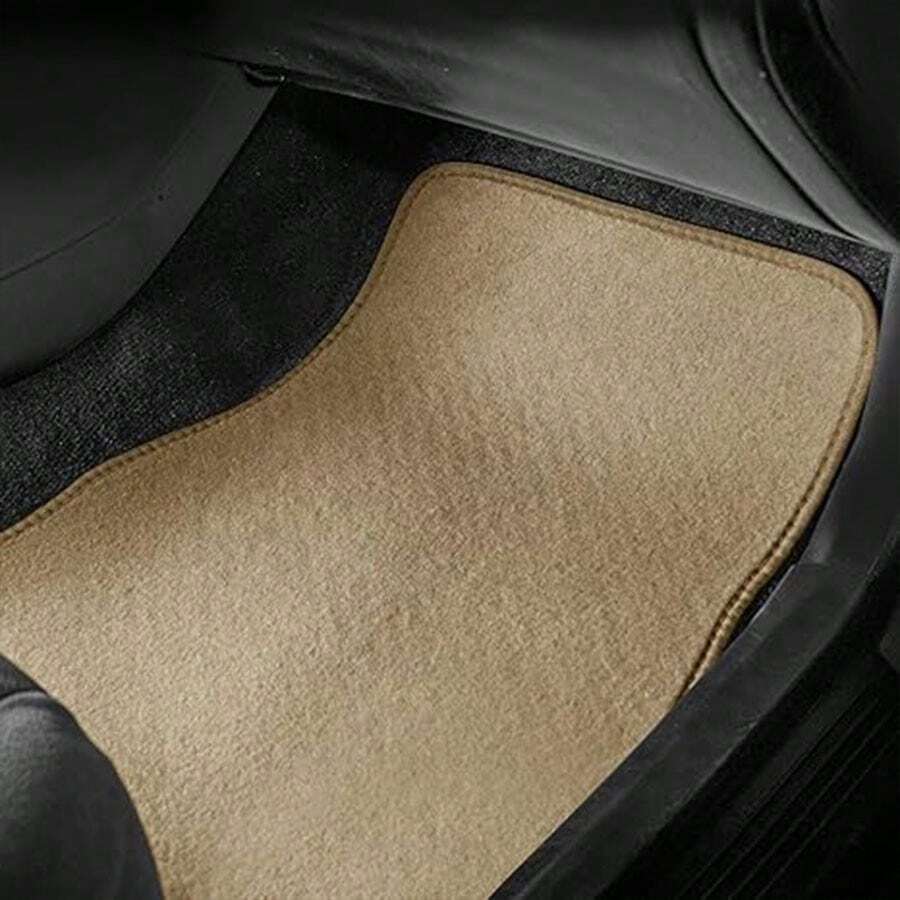 Car Floor Mats, 4 PCS Carpet Mats For Front & Rear Floor, PVC Flame