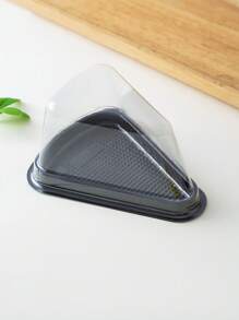 10pcs Triangular Cake Box, Mousse Layer Cake, Transparent Plastic Box Baking And Pastry Packaging Box - Multicolor - View 8