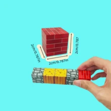 2cm/0.787 英寸，54ppcs/套，儿童建筑磁性玩具，磁性积木，拼图立方体玩具，儿童感官建筑玩具，活跃拼图建筑玩具，STEM 教育玛丽亚蒙特梭利感官玩具，儿童拼图圣诞礼物 54，生日礼物，圣诞节，儿童积木，学生文具磁性立方体，男孩玩具，圣诞礼物