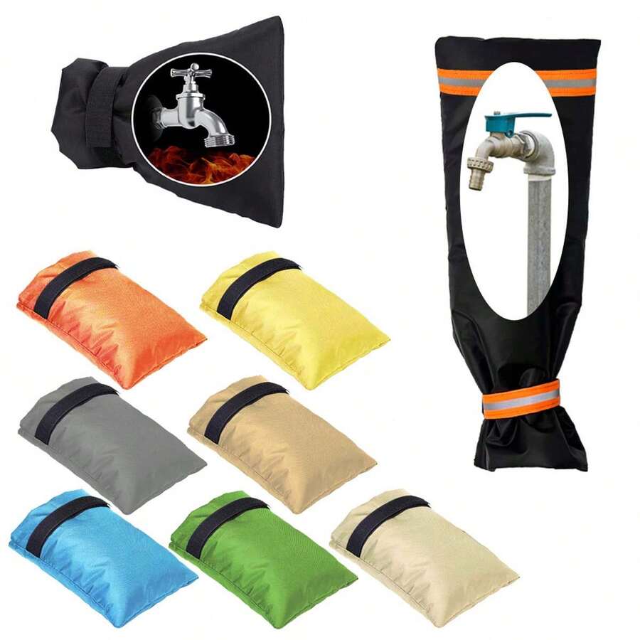 1PC水龙头防冻罩家用户外冬季天升外置防冻保护罩秋冬季加厚家用 - 彩色 - 查看 1