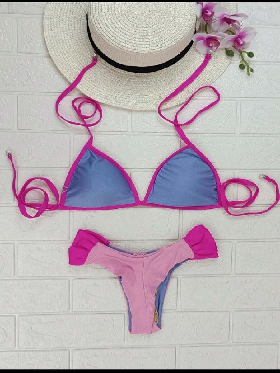 Double Sided Bikini Moda Double Sided Bikini SHEIN Polska