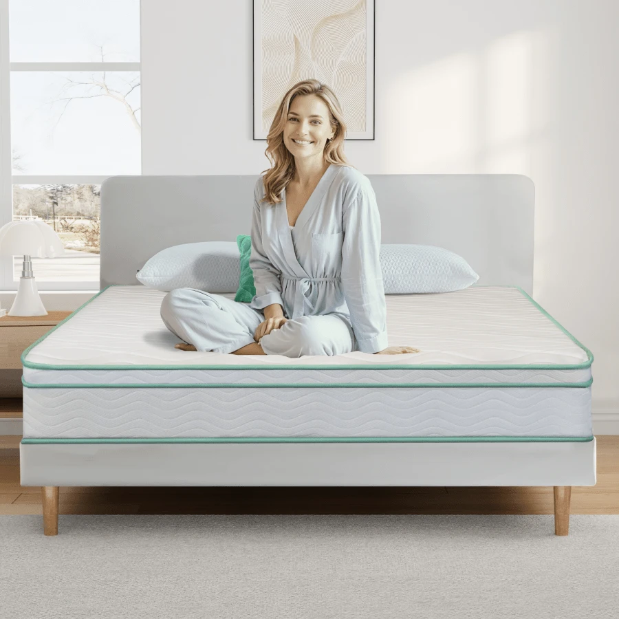 TWIN SIZE 10Inch Cool Gel Memory Foam Innerspring Hybrid Mattress