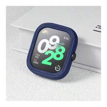 1pc Starlight Color Soft Silicone Protective Case, Compatible With Redmi Watch, Available In White, Black, Pink, Light Gray, Yellow, Dark Gray, Dark Green, Dark Blue, Mint Green, Purple